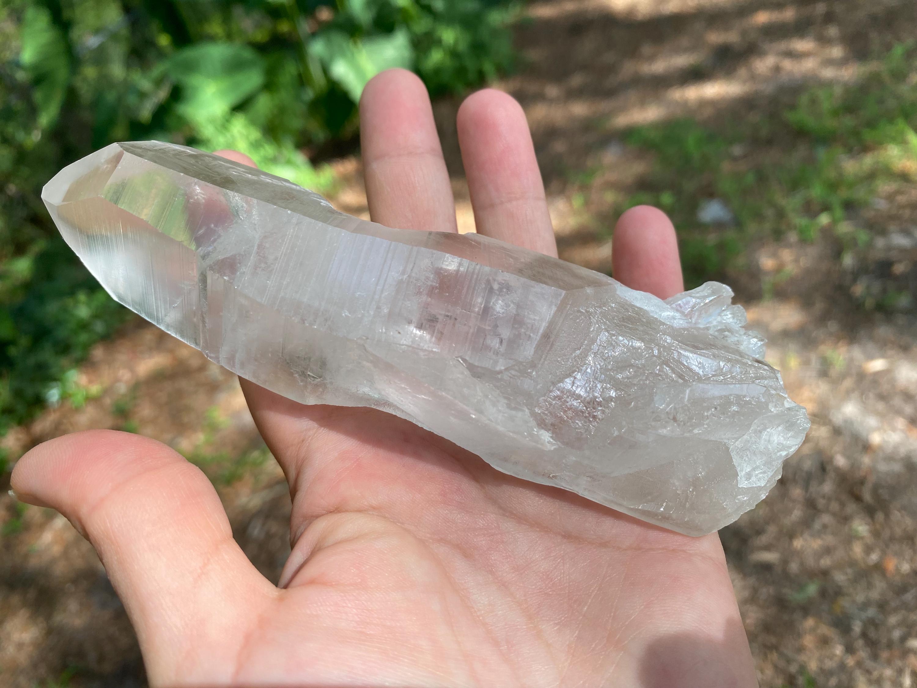 Large Lemurian Quartz Crystal Specimen| High Vibration Stone, Meditation & Spiritual Growth, Energy Amplifier, a magnificent piece.