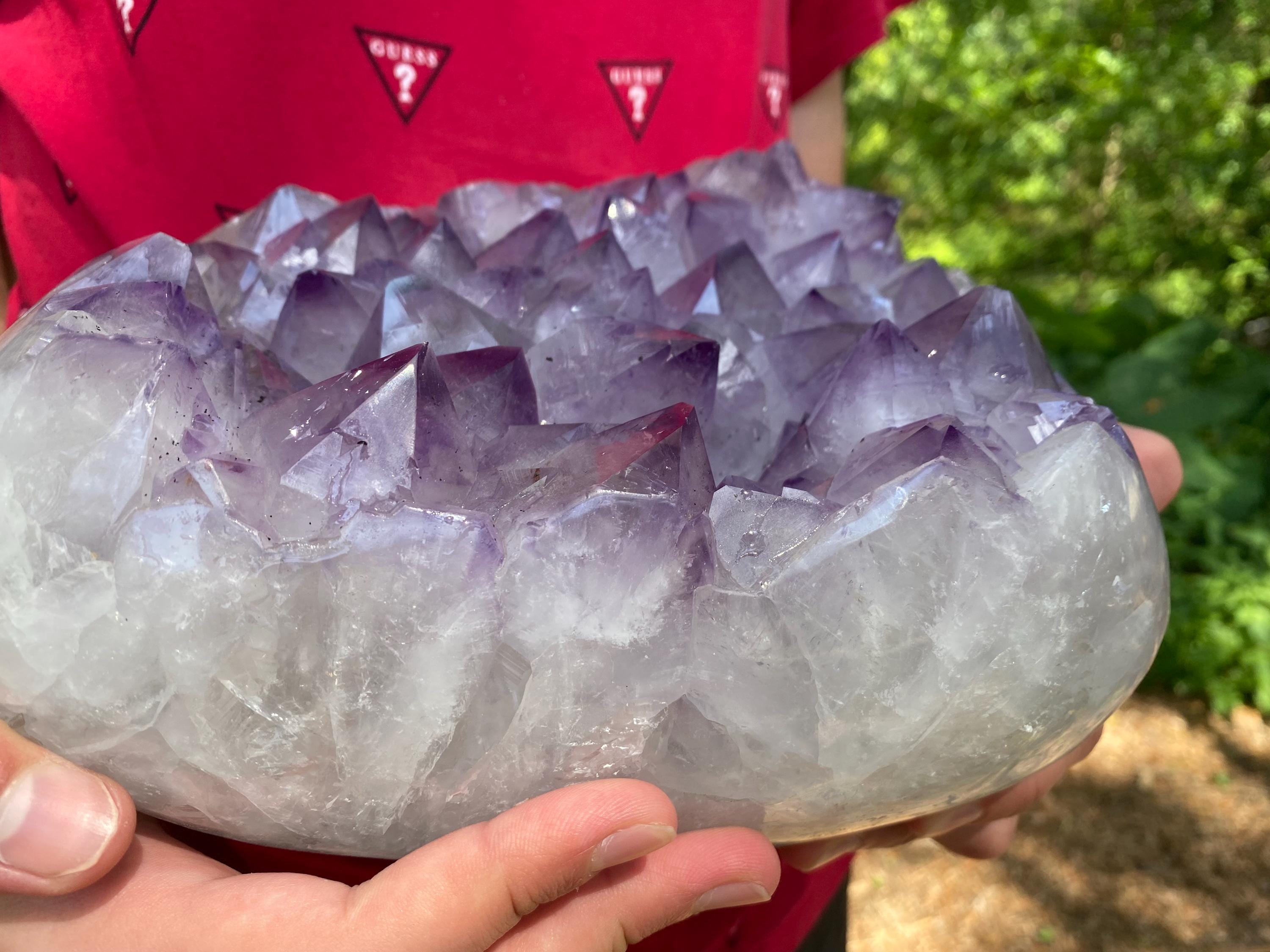 XXL Amethyst Amethyst Cluster | Raw Healing Crystal, Purple Geode, High Vibration Stone, Spiritual growth and Protection & Meditation.