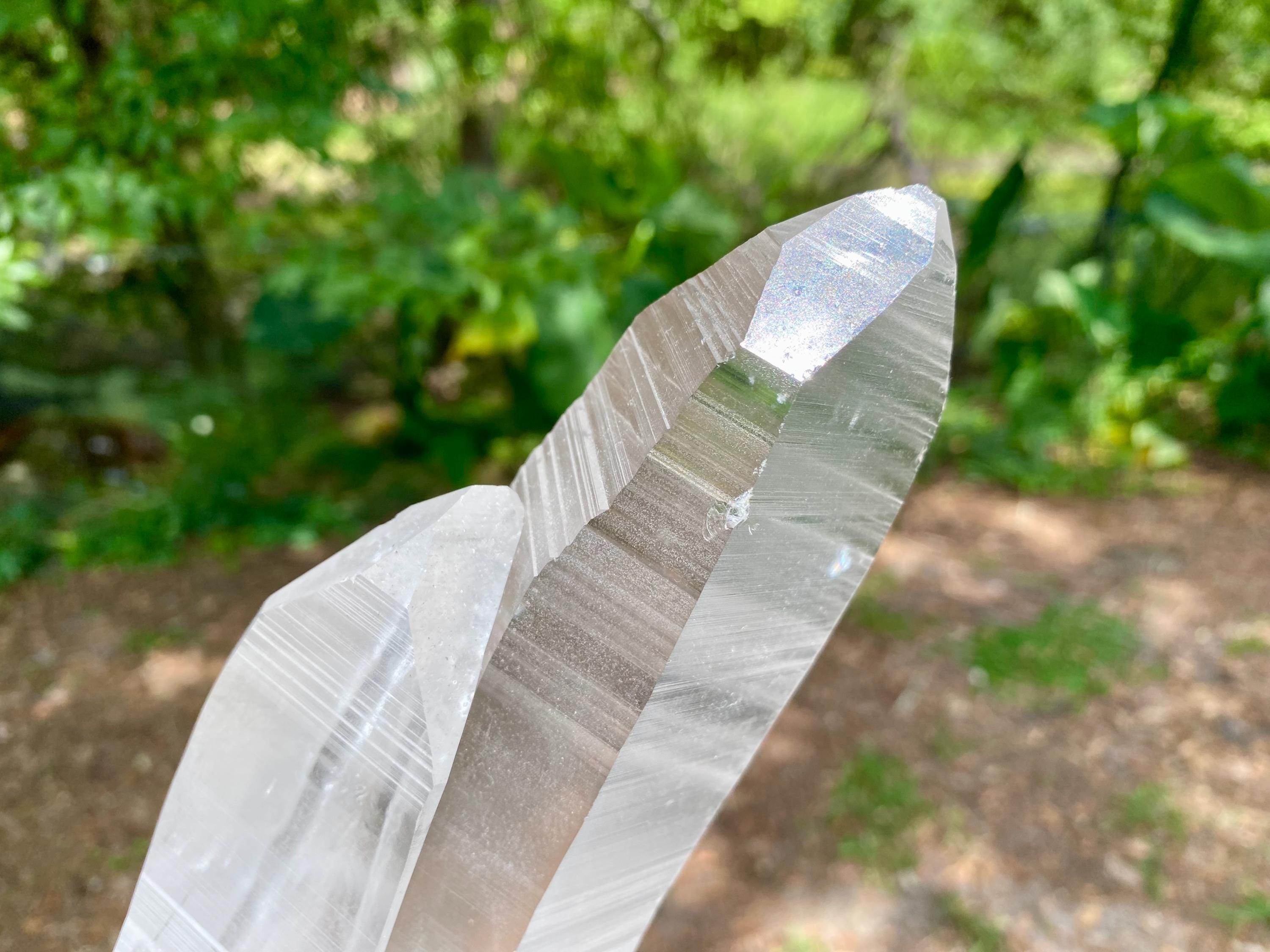Extra Large Twin Lemurian Seed Crystal | Double Quartz Point, High Vibration Stone, Meditation, Healing & Energy Amplifier, one of a kind.