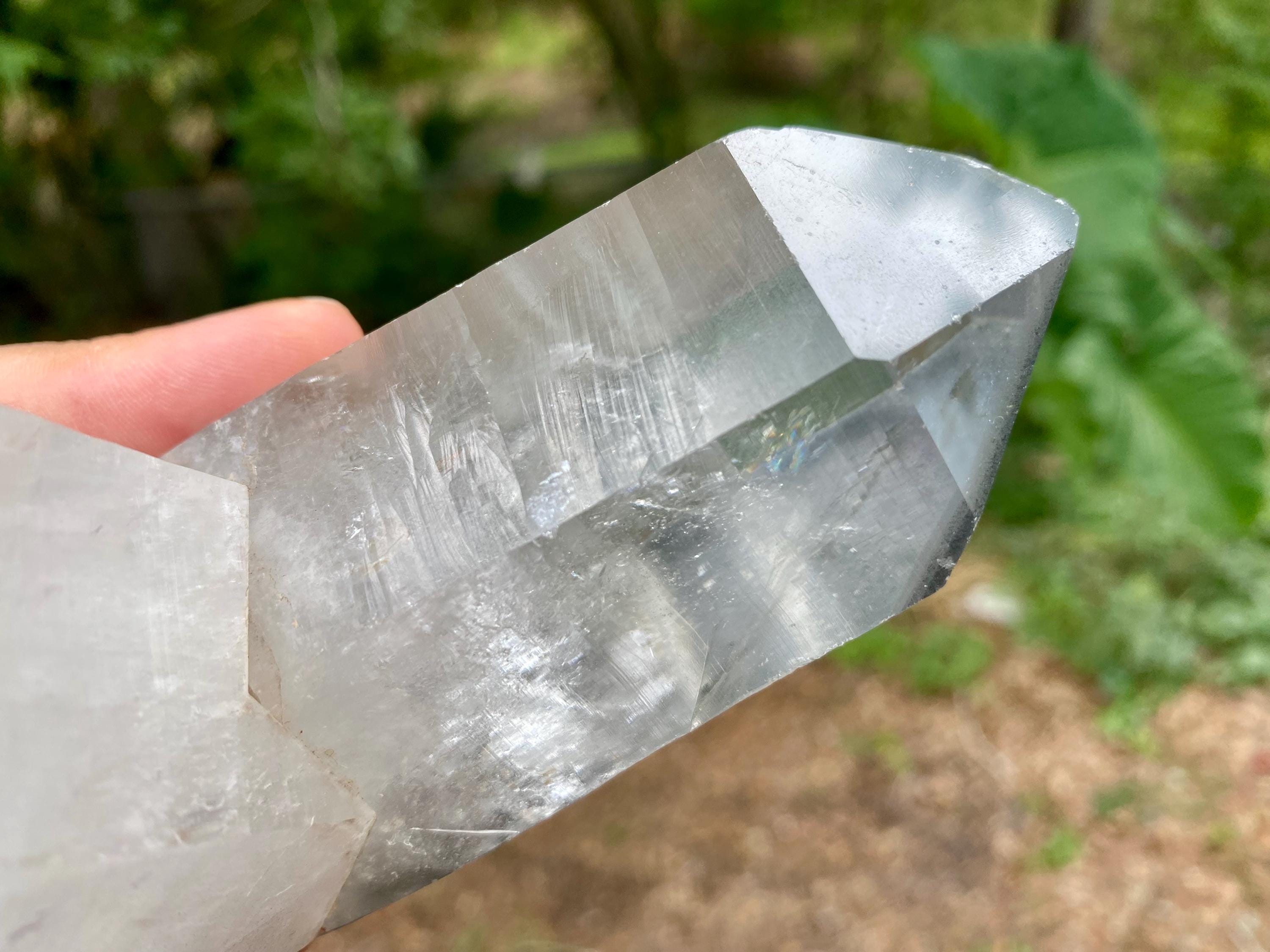 Raw Diamantina Crystal Wand: Chlorite Inclusions, Record Keepers - 7.5"