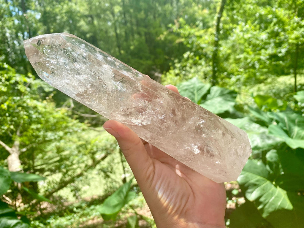 Smoky Quartz Crystal Obelisk: Reiki Tower, Grounding Stone