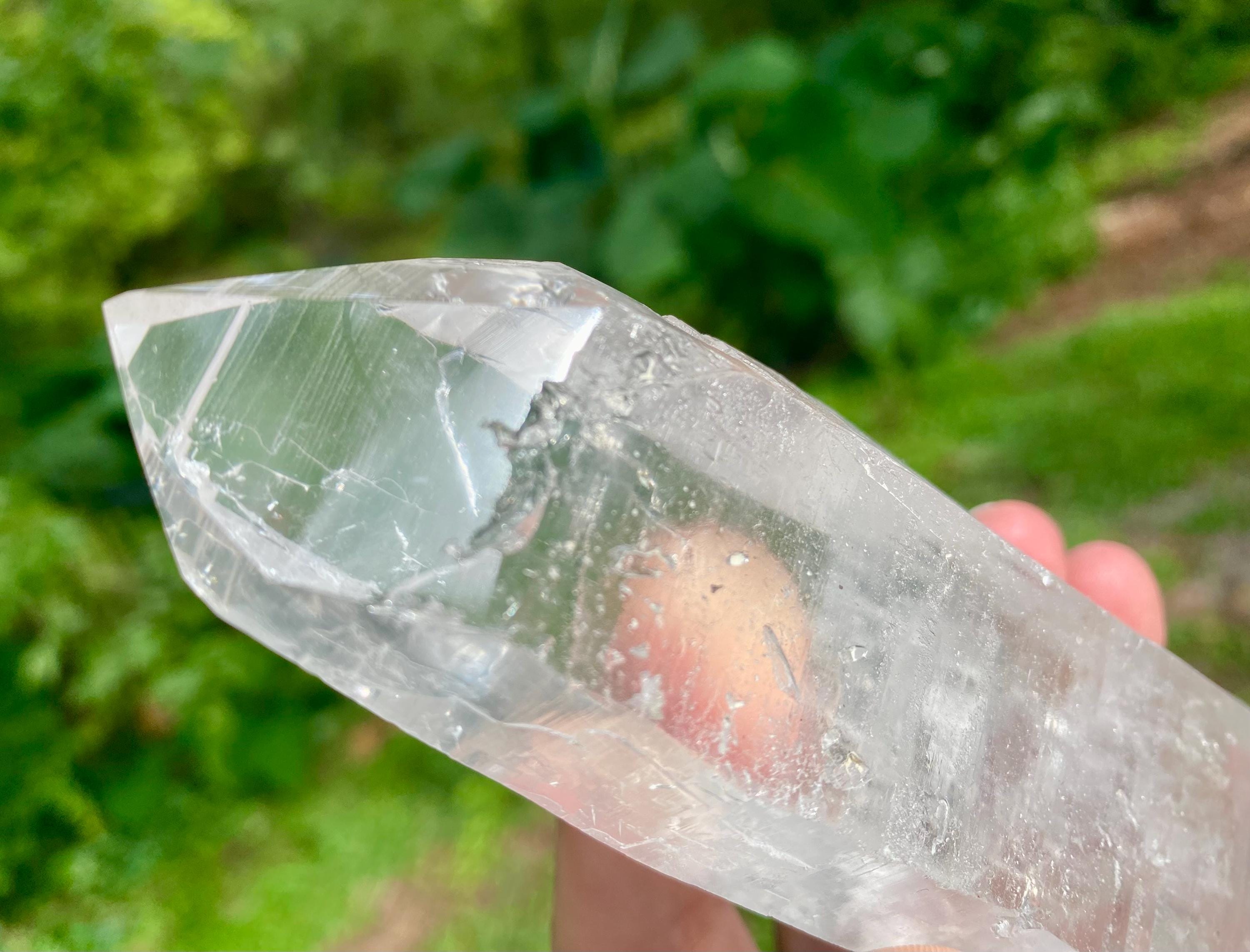 Large Diamantina Quartz Crystal Wand: 362g Laser Point