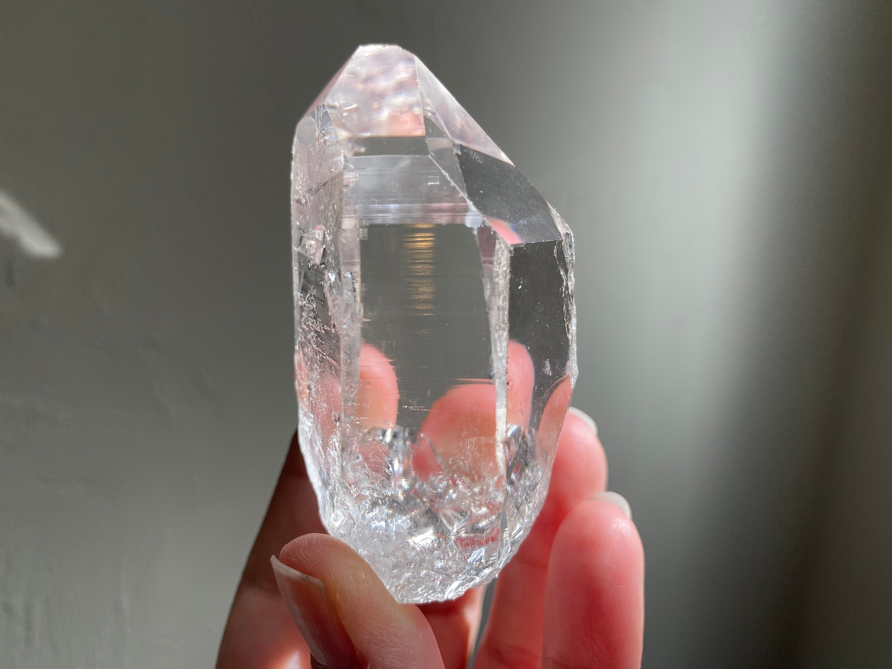 Gorgeous Water Clear Quartz Point.