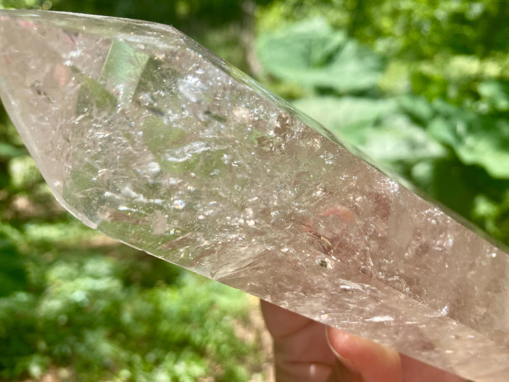 Smoky Quartz Crystal Obelisk: Reiki Tower, Grounding Stone