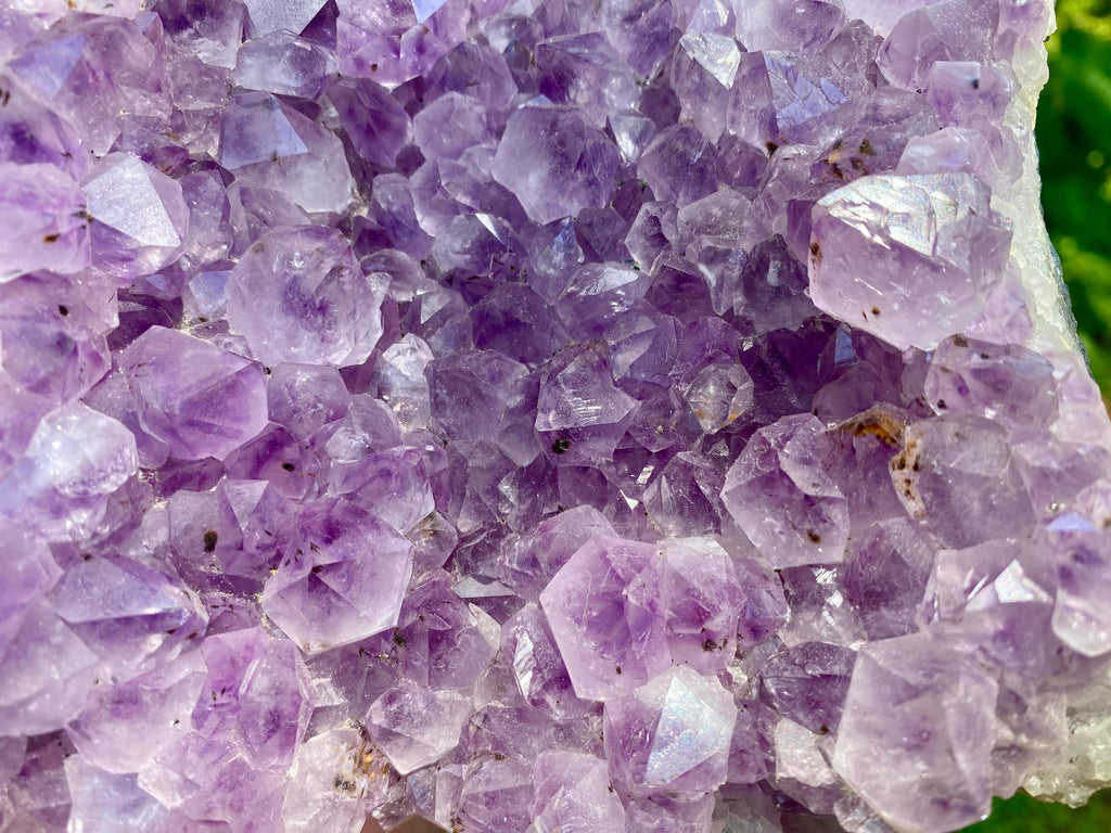 Raw large Amethyst Crystal Cluster: Crown Chakra Stone.  Purple Geode, High Vibration Stone, Spiritual insight, Protection & Meditation"