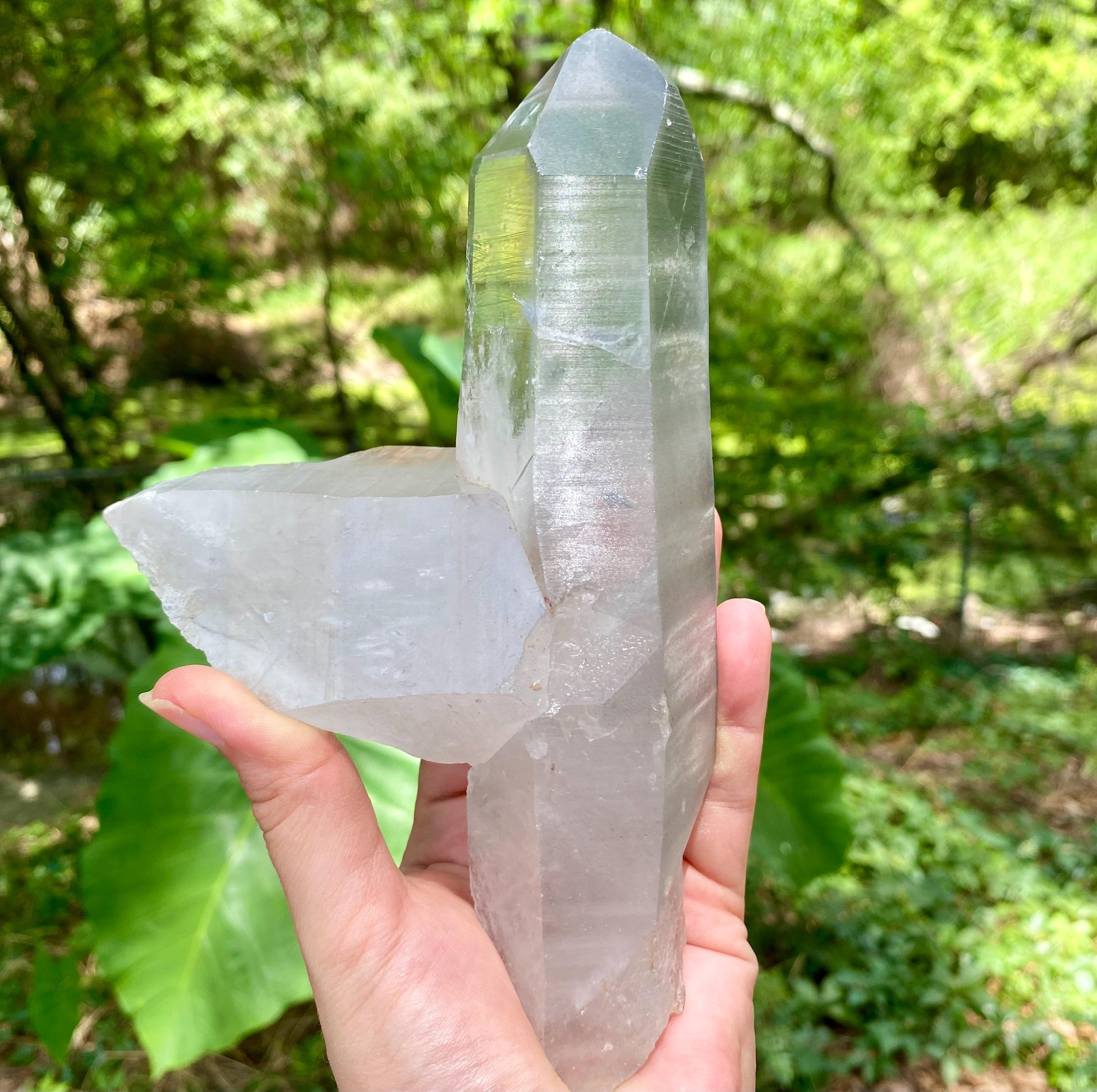 Raw Diamantina Crystal Wand: Chlorite Inclusions, Record Keepers - 7.5"