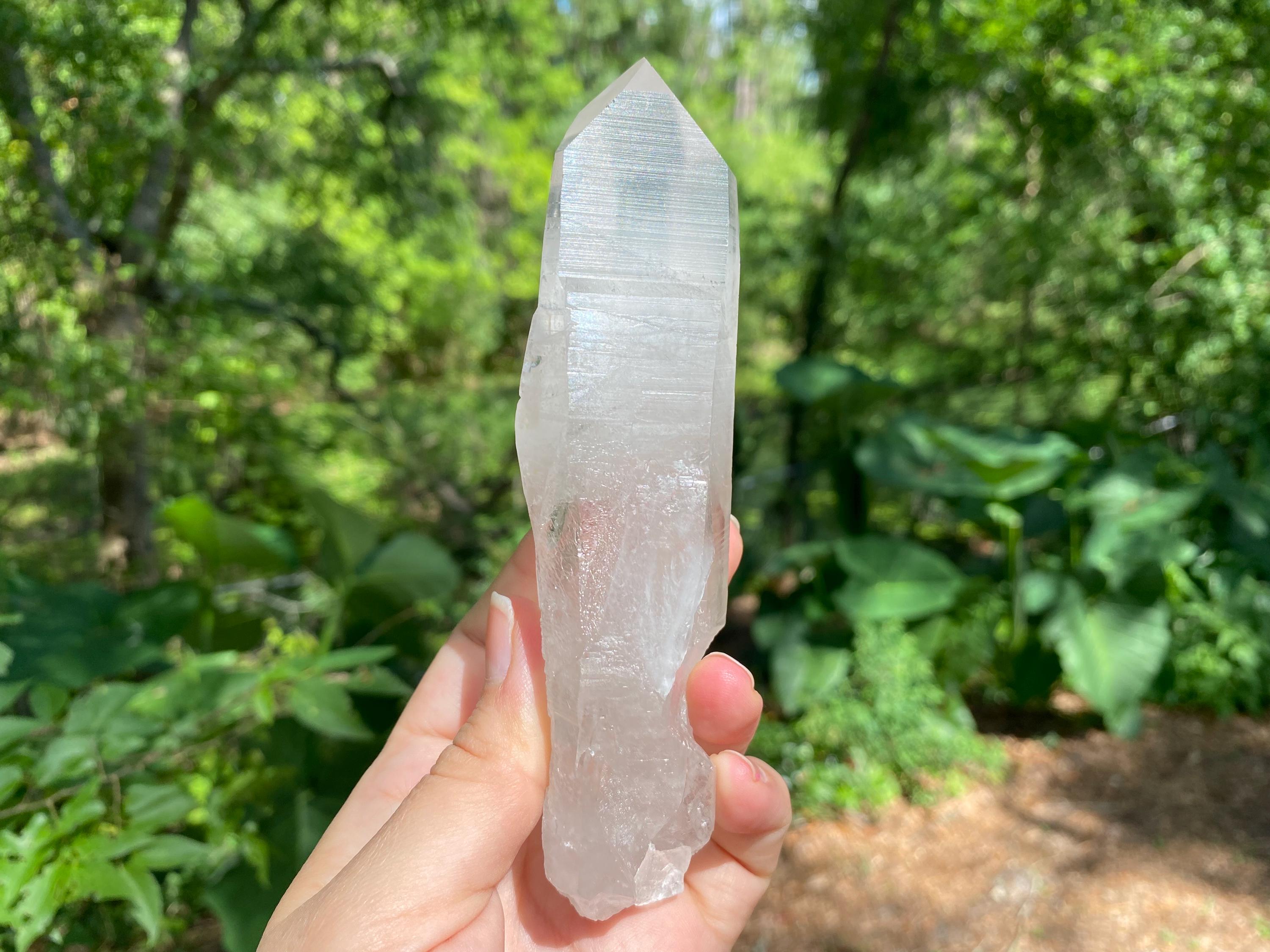 Large Lemurian Quartz Crystal Specimen| High Vibration Stone, Meditation & Spiritual Growth, Energy Amplifier, a magnificent piece.