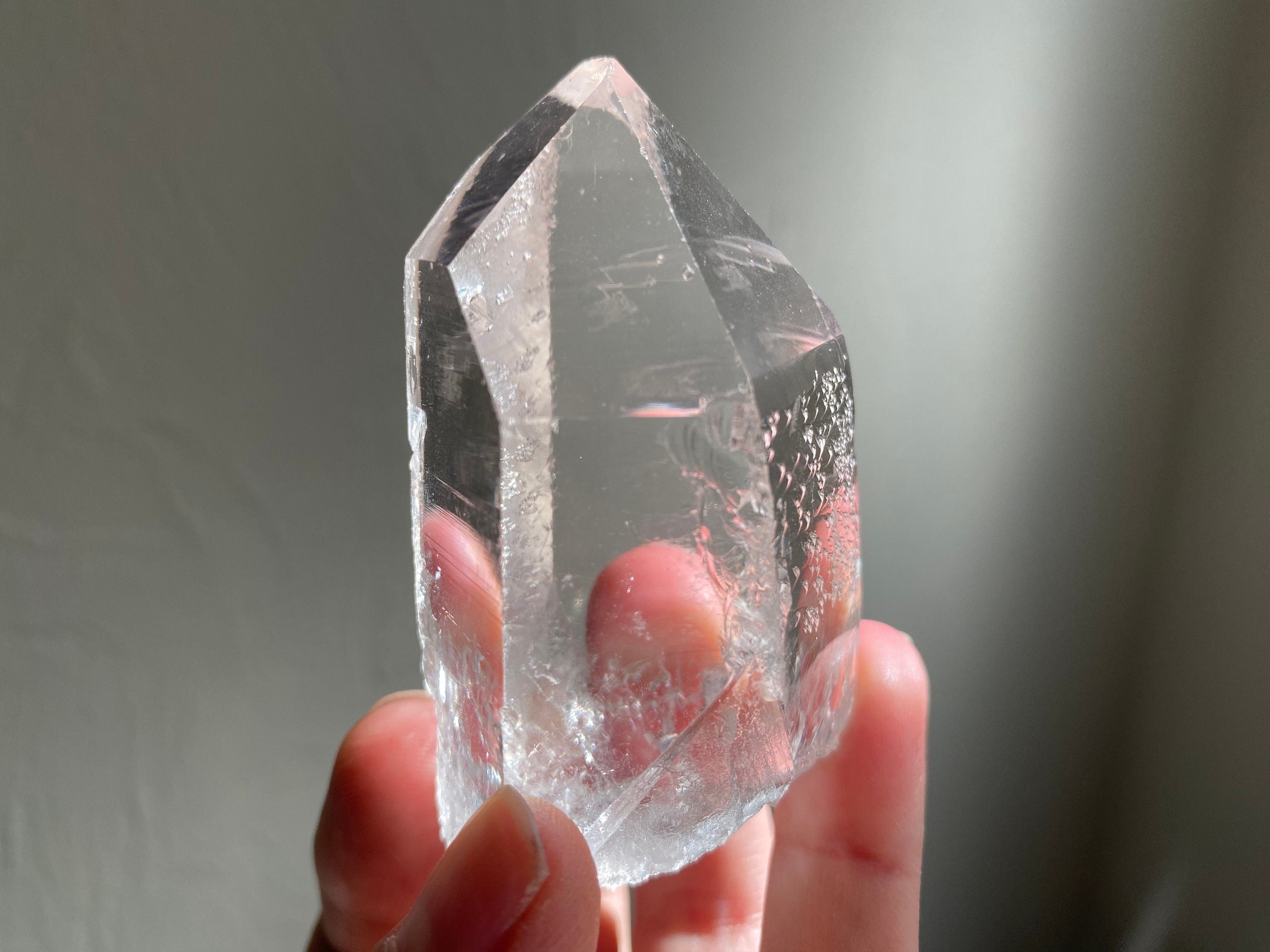 Gorgeous Water Clear Quartz Point.