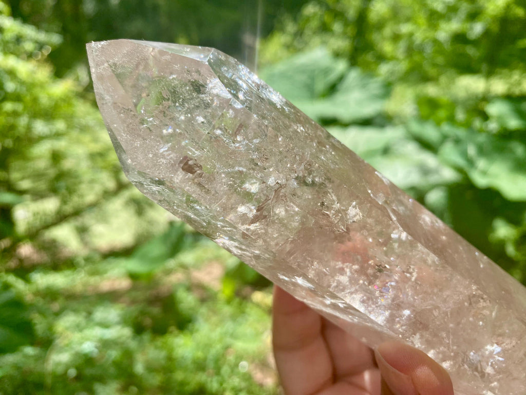 Smoky Quartz Crystal Obelisk: Reiki Tower, Grounding Stone