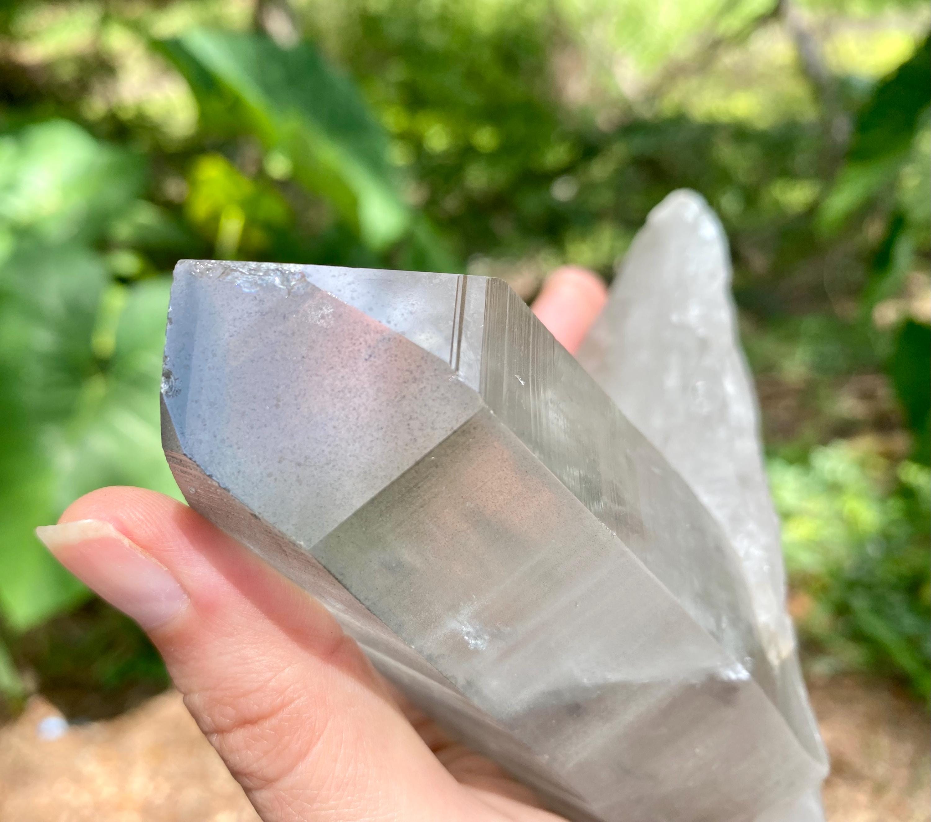 Raw Diamantina Crystal Wand: Chlorite Inclusions, Record Keepers - 7.5"