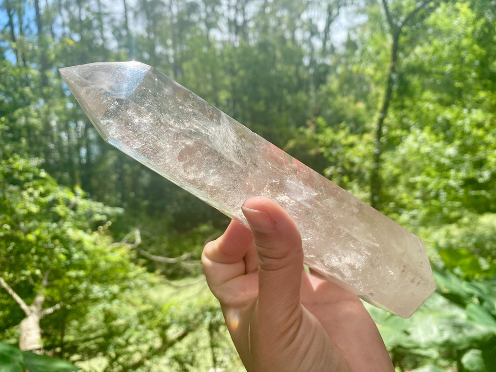 Smoky Quartz Crystal Obelisk: Reiki Tower, Grounding Stone