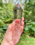 Vogel Cut Smoky Quartz Crystal Wand: Reiki Healing Energy Tool