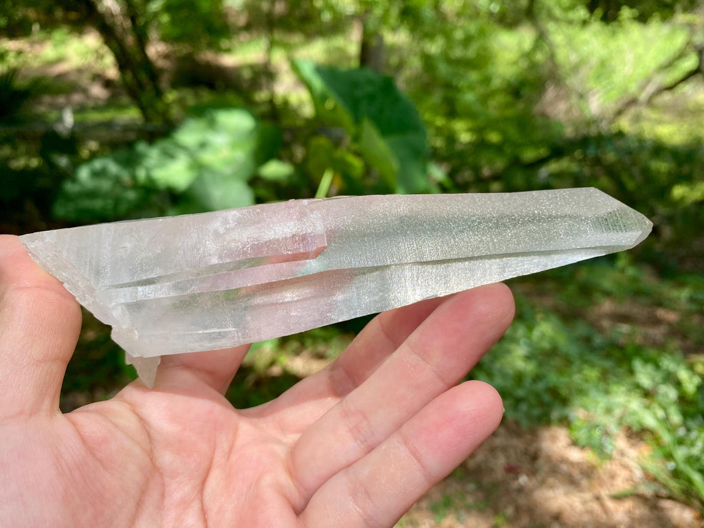 Large Lemurian Quartz Crystal | Healing Point, High Vibration Stone, Meditation & Spiritual Growth, Energy Amplifier.