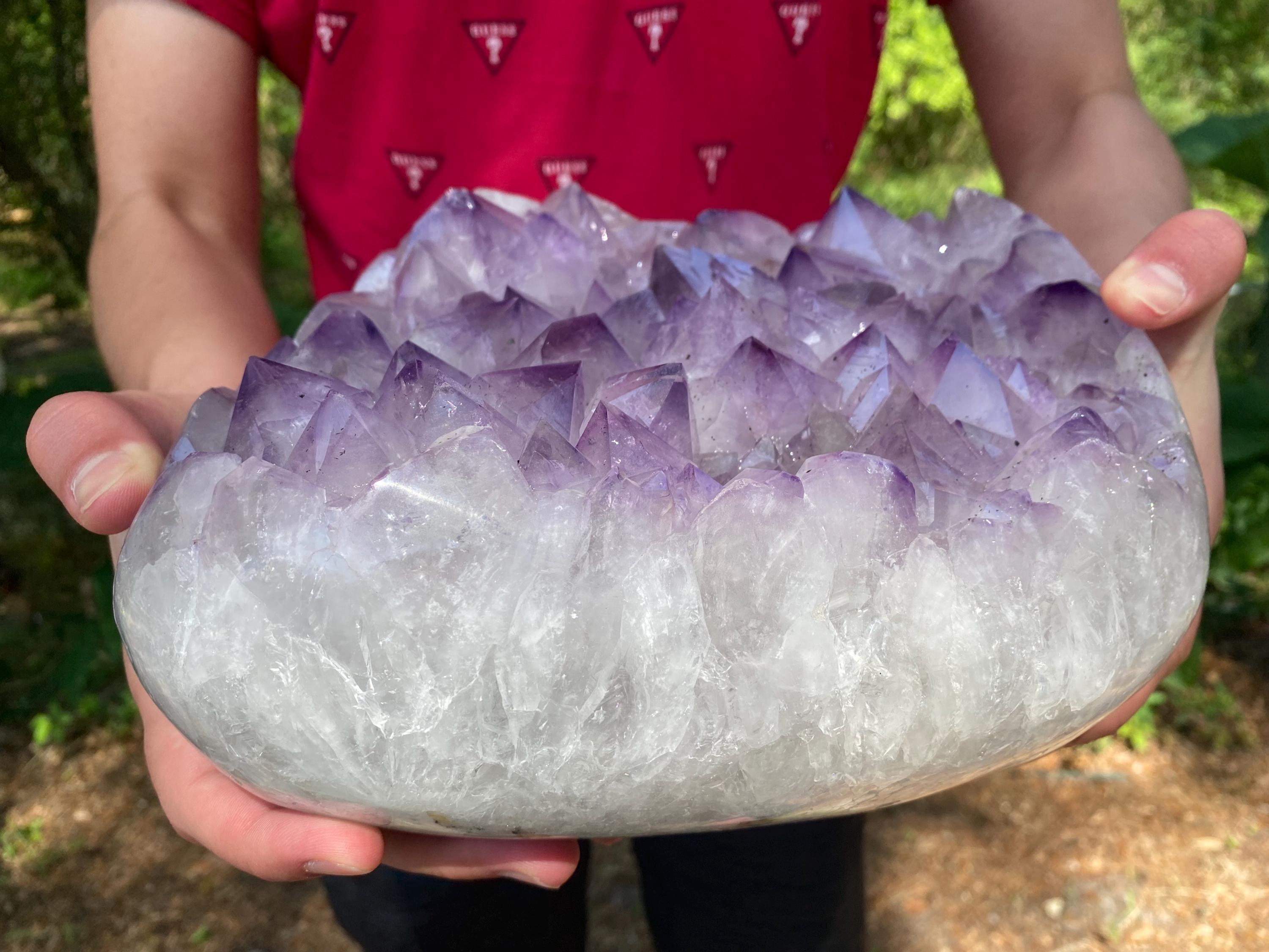 XXL Amethyst Amethyst Cluster | Raw Healing Crystal, Purple Geode, High Vibration Stone, Spiritual growth and Protection & Meditation.